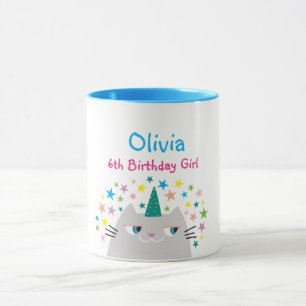 Flicka som fyller 6 år Namn Mugg