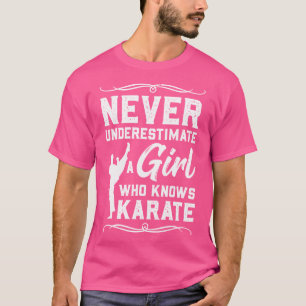 Flicka som känner Karate Taekwondo eller Judo T Shirt