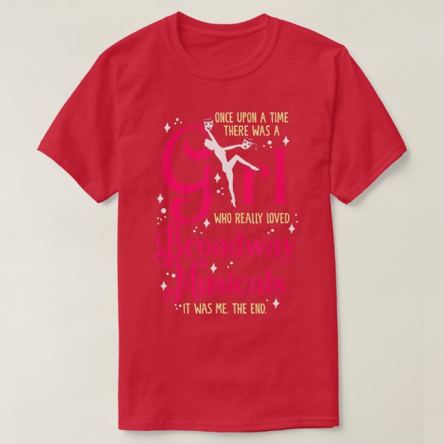 Flicka som Kärlek Broadway Musicals teater Ac T Shirt (Design framsida)