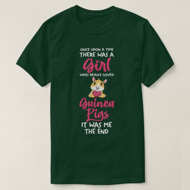 Flicka som kärlek Guinea grisar T Shirt (Design framsida)