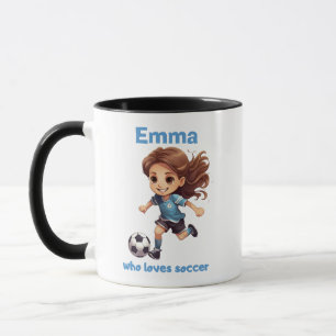 Flicka som Kärlek med ditt namn Mugg