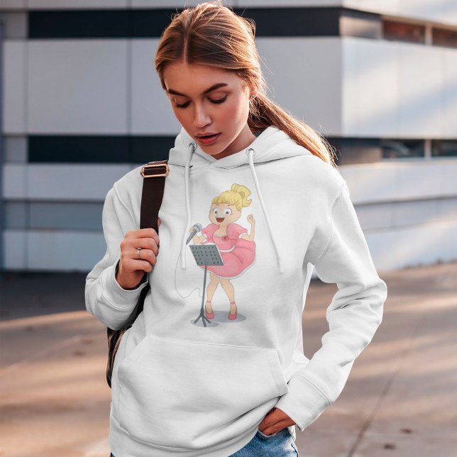 Flicka som sjunger t shirt (Skapare uppladdad)