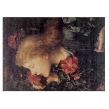 Flicka som väljer en vacker blomma (av G.F. Watts)