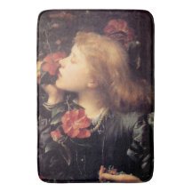 Flicka som väljer en vacker blomma (av G.F. Watts)