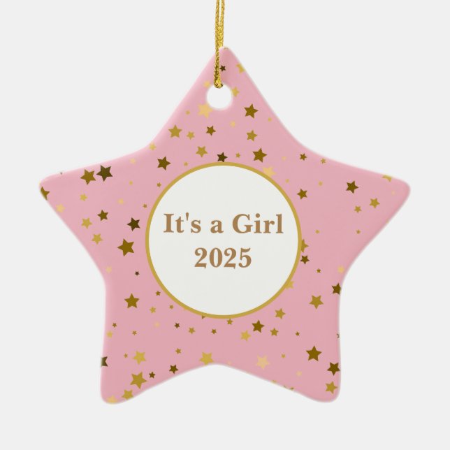 Flicka Star Ornament (Framsidan)
