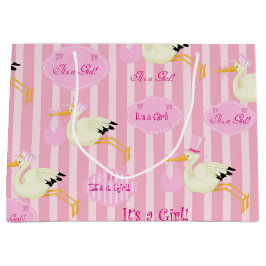 Flicka stork Rosa Rand