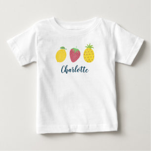 Flicka Summer Tropical Fruit Trio T-Shirt