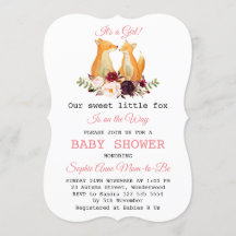 Flicka Sweet Fox Woodland Baby Shower