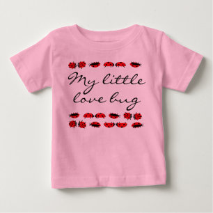 Flicka t-shirt min lilla rosa Kärlek kryp