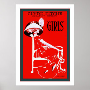 "Flicka Theatre för ~-vintage Poster