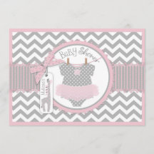 Flicka Tutu Chevron Giraffe Baby Shower