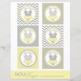 Flicka Tutu Mix Skriv ut stora cupkakor Toppers