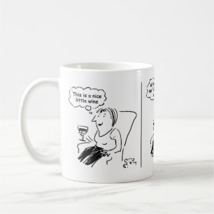 Flicka undrar om hon kan få vin på recept kaffemugg
