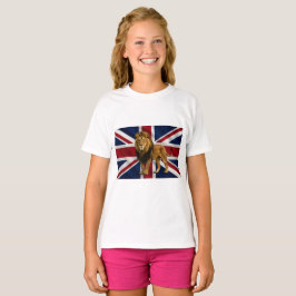 Flicka union jack t-shirt