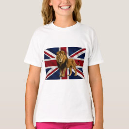Flicka union jack t-shirt