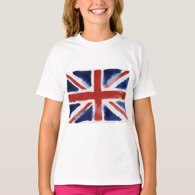 Flicka union jack t-shirt (Framsida)