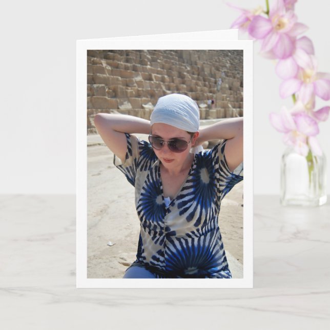 Flicka vid pyramiderna i Giza Kort (Orkide)