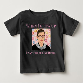 Flicka vill jag vara som Ruth Bader Ginsberg T Shirt
