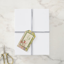 Flicka Woodland Animal Shower Presentetikett