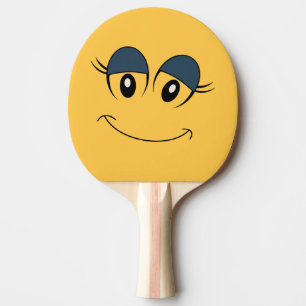 Flickaansiktepingen Pong paddlar Pingisracket