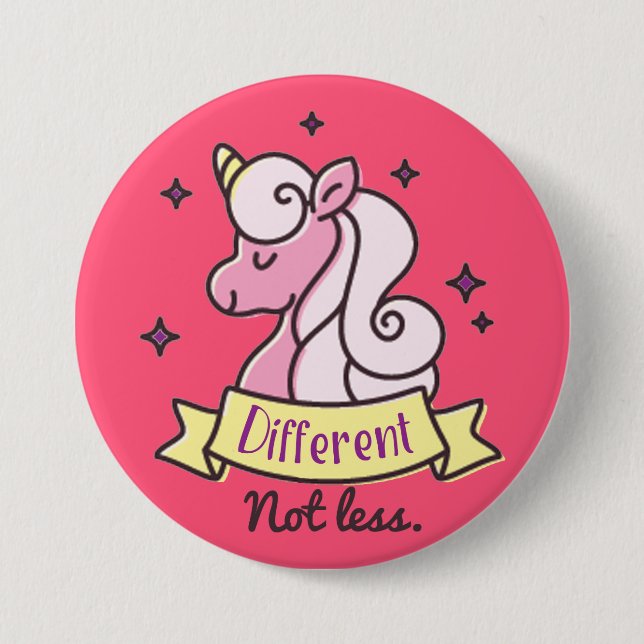 FlickaAutismmedvetenhet som är olik inte mindre Knapp (Framsida)