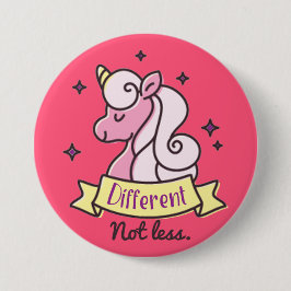 FlickaAutismmedvetenhet som är olik inte mindre Knapp