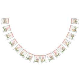 Flickababy shower oavbrutet tjata vimplar