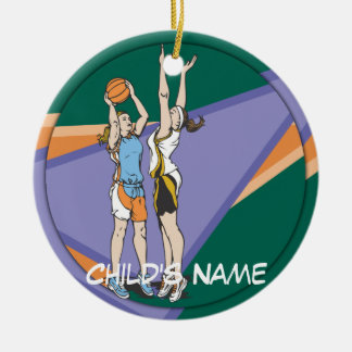 Flickabasket Julgransprydnad Keramik