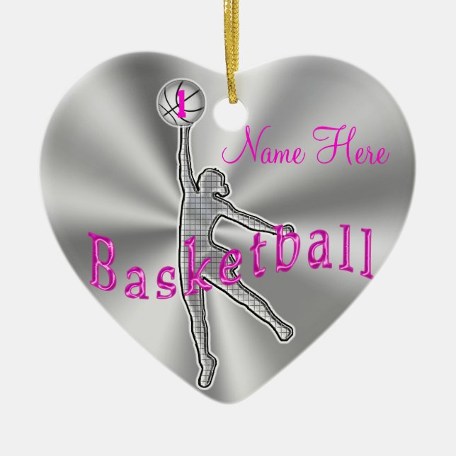 Flickabasket smyckar henne som ÄR KÄND och, Julgransprydnad Keramik (Framsidan)