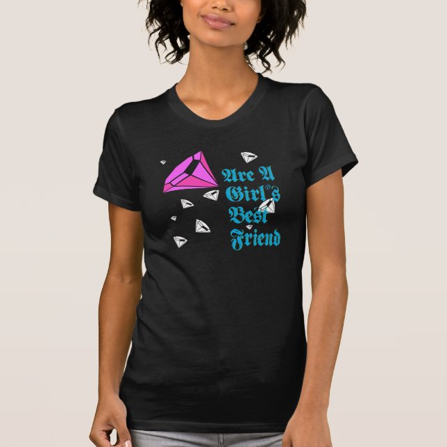 Flickabästa vänmörk tee shirt (Framsida)