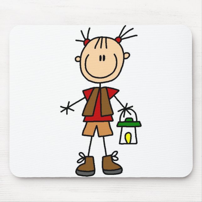 Flickacampare med lyktan Mousepad Musmatta (Framsidan)