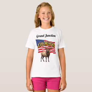 Flickad t-shirt för tjejer från Colorado