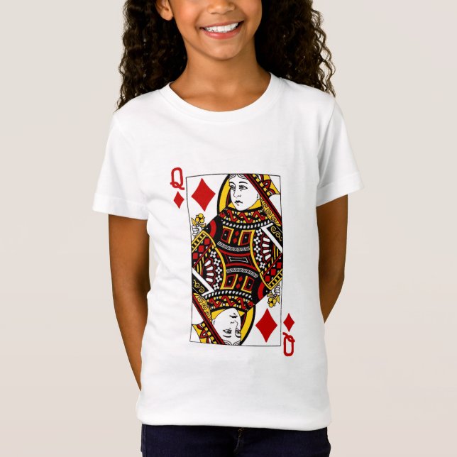 Flickadrottning av diamantT-tröja Tee Shirt (Framsida)
