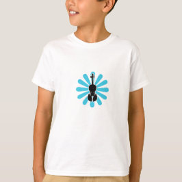FlickafiolT-tröja med blomman T-shirt