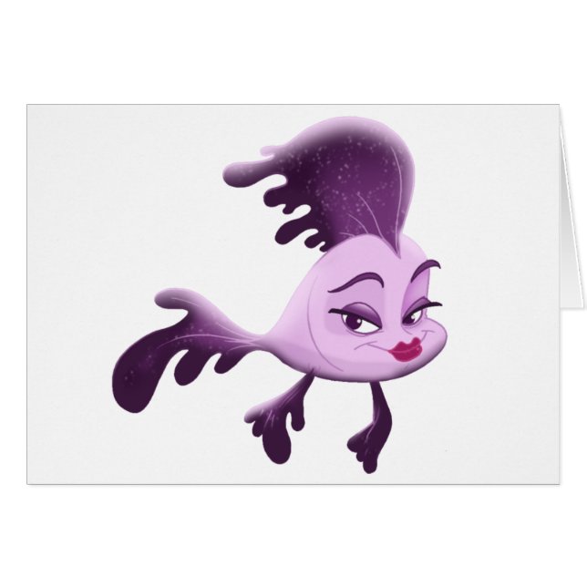 Flickafisk Hälsningskort (Framsidan Horizontal)