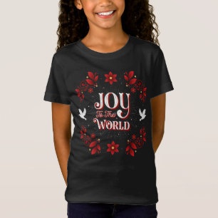 Flickaglädje till världsjulsvarten t shirt
