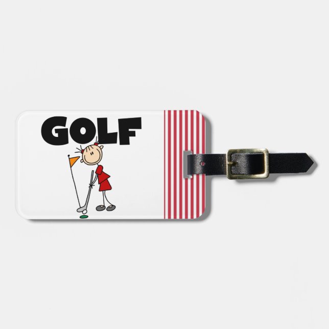 FlickaGOLF Bagagebricka (Horisontell Framsida)
