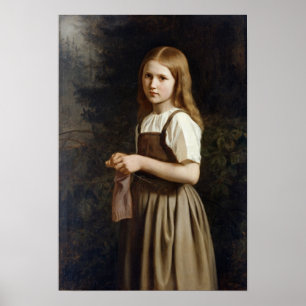 Flickahandarbete, 1854 poster