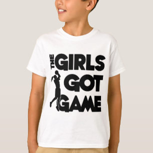 Flickaharlek, svart t-shirt