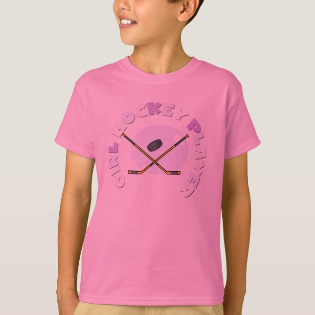 FlickahockeyspelareTshirts och gåvor Tee (Framsida)