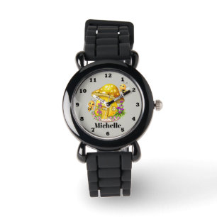 Flickahonungbiet tillfogar den kända klockan armbandsur