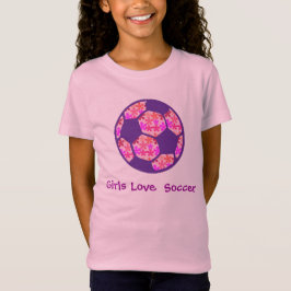 Flickakärlekfotboll T-shirt
