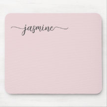 Flickaktig Enkel Rosé Personlig Monogram Namn
