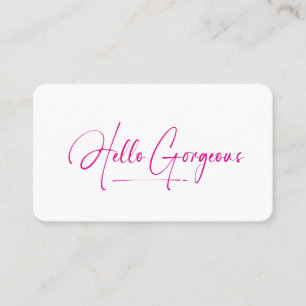 Flickaktig Hello Gorgeous Sminkartist Skönhet Qr-k Visitkort