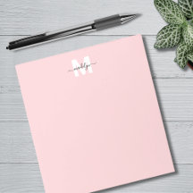 Flickaktig Rosa Kalligrafi Namn Monogram