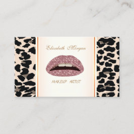 Flickaktig Trendig Modern  Elegant,Leopardmönster  Visitkort