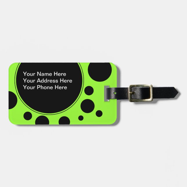 Flickaktigt beställnings- bagagemärkre bagagebricka (Horisontell Framsida)