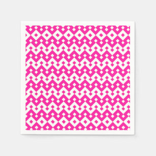 Flickaktigt Candy Rosa and White Papper Cocktail N Pappersservett