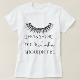 Flickaktigt chic ögonfransdesign tee shirt