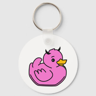 Flickaktigt Djävulen Ducky Nyckelring